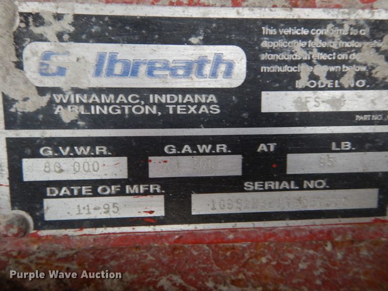 image for item HV9622 1996 Galbreath CFS-26  end dump trailer