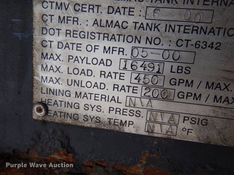 image for item HX9550 2007 International 4300  tank truck