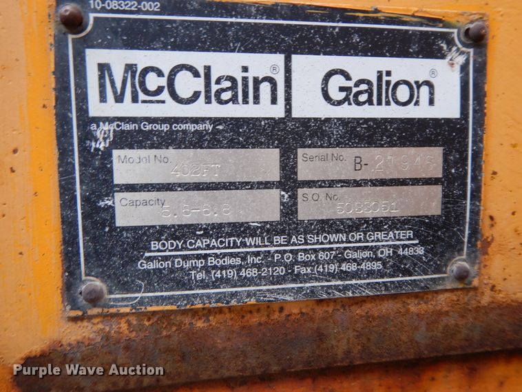 image for item DF6383 2002 International 4900  dump truck