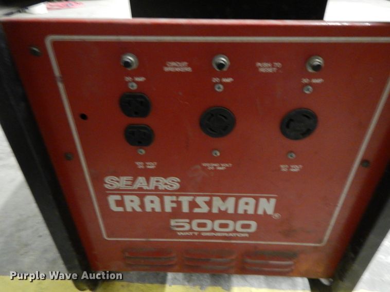image for item DF6404 Craftsman 5000  generator set
