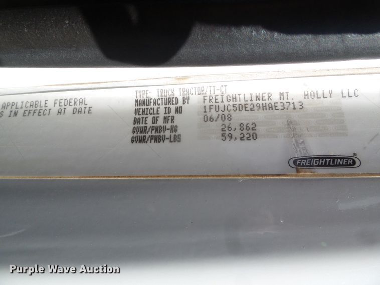 image for item DG8468 2009 Freightliner Business Class M2  semi truck