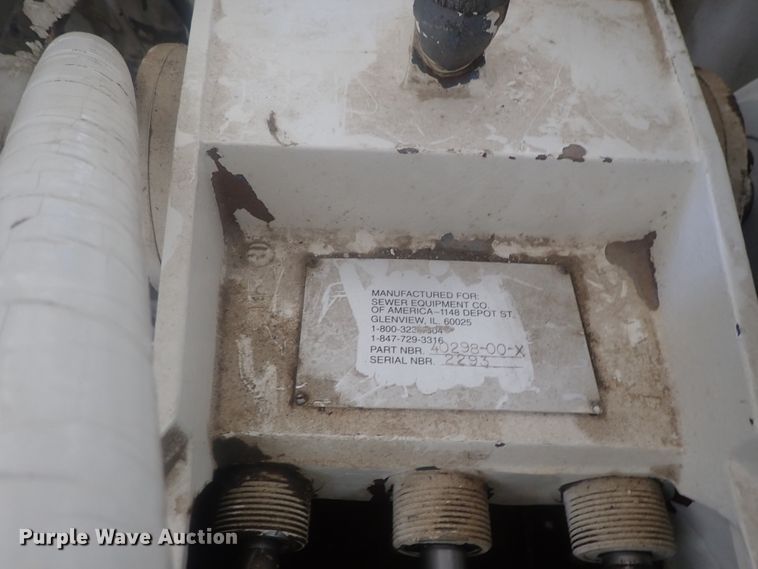 image for item DI4716 2001 Sewer Equipment Company of America 747-FR2000  sewer jetter trailer