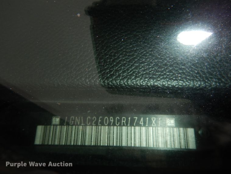 image for item DJ2810 2012 Chevrolet Tahoe Police  SUV