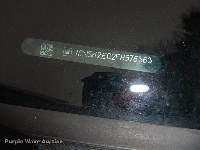 image for item DJ2840 2015 Chevrolet Tahoe Police  SUV