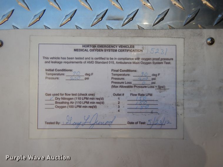 image for item DL2088 2012 International TerraStar  ambulance