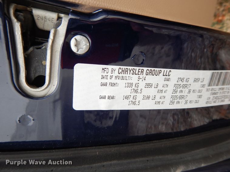 image for item GG9387 2015 Dodge Grand Caravan  van