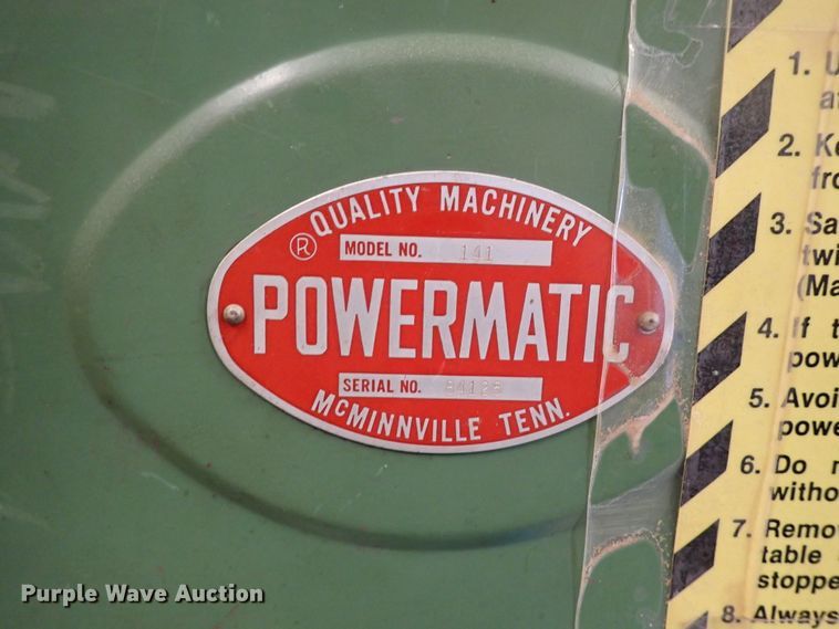 image for item HC9916 Powermatic 141 bandsaw