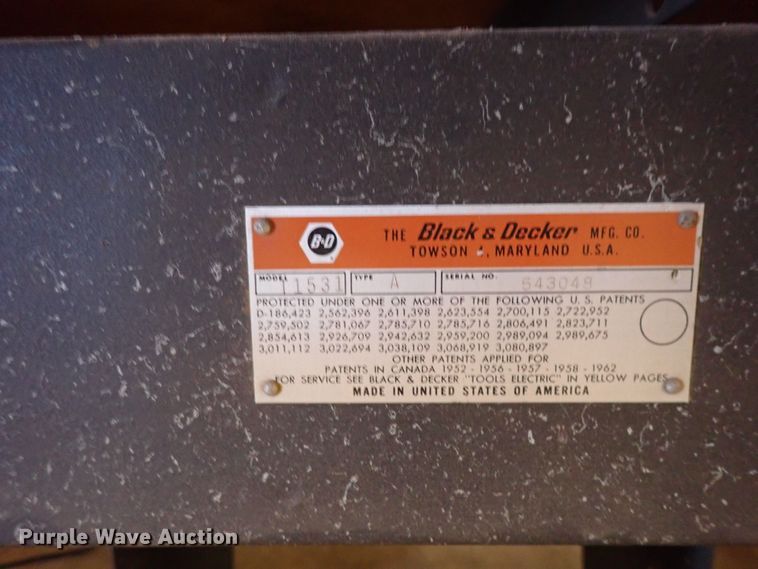 image for item HC9917 Black & Decker 11531 radial arm saw