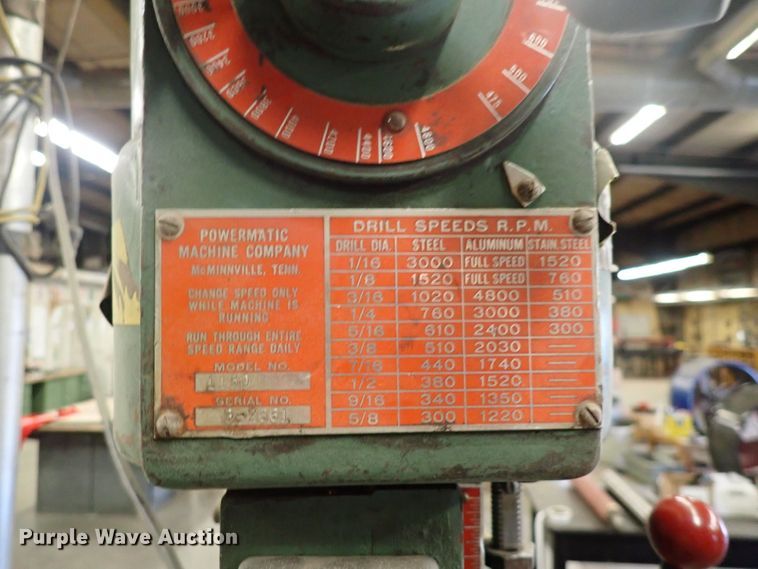 image for item HC9918 Powermatic 1150 drill press