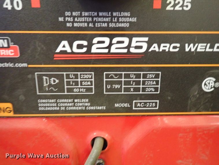 image for item HC9931 Lincoln AC225 arc welder