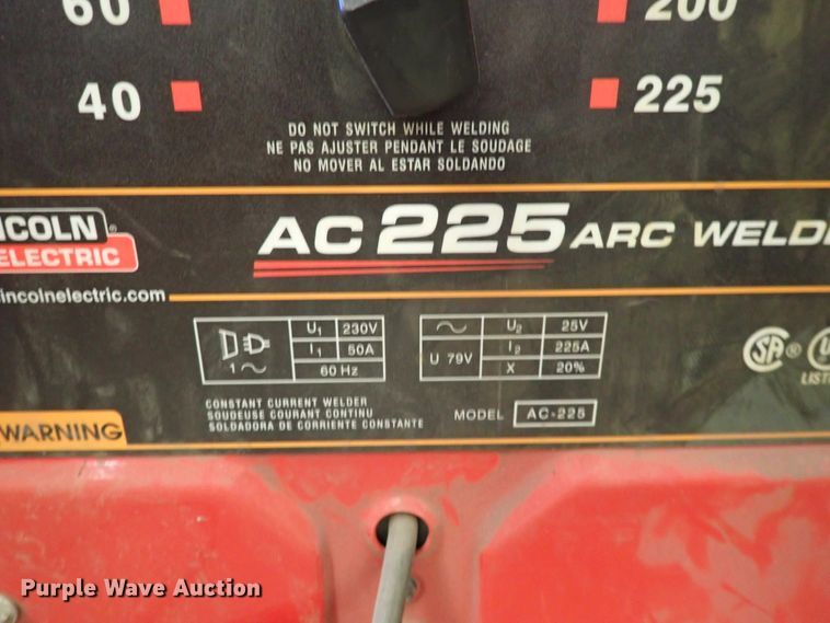 image for item HC9933 Lincoln AC225 arc welder