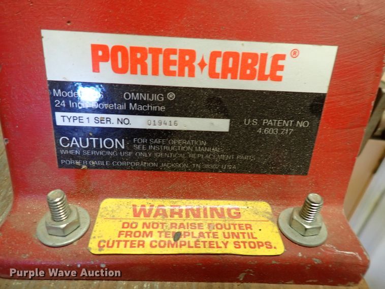 image for item HC9940 Porter Cable 7116 dovetail machine