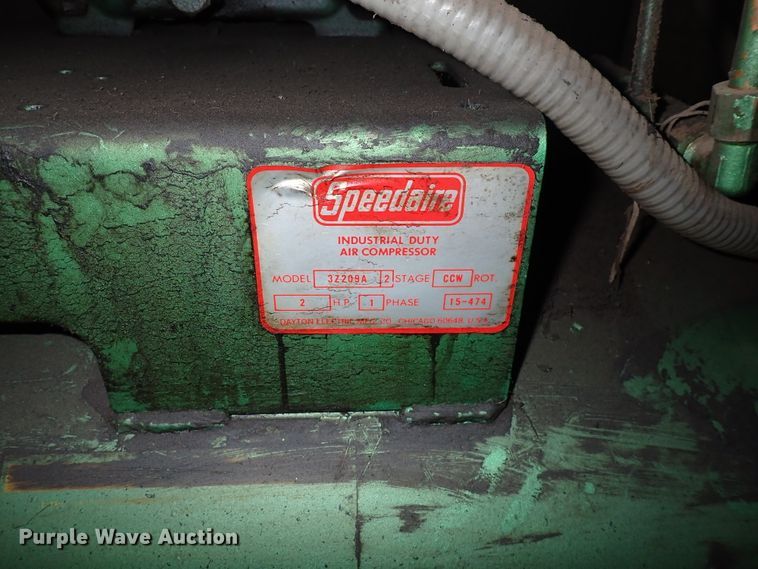 image for item HC9942 Speedaire 3Z209A  air compressor