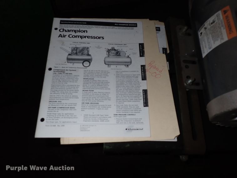 image for item HC9942 Speedaire 3Z209A  air compressor