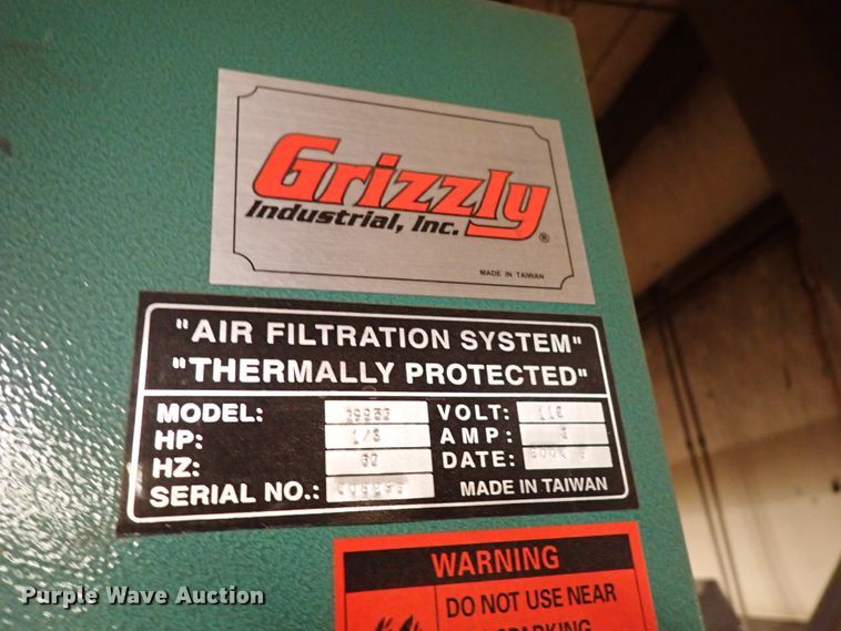 image for item HC9943 Grizzly air filtration system