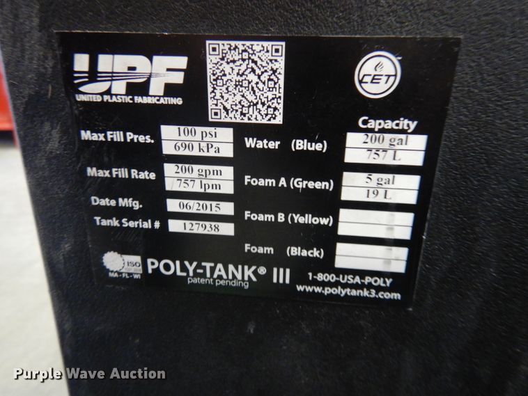 image for item HD9629 2015 CET HP100 water/foam tank