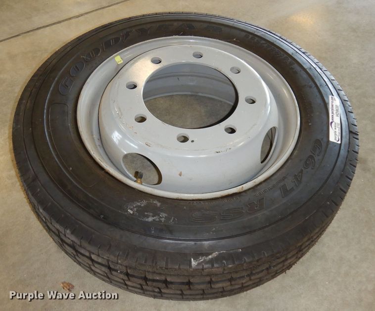 image for item HD9630 Goodyear 225/70R19.5 tire and wheel
