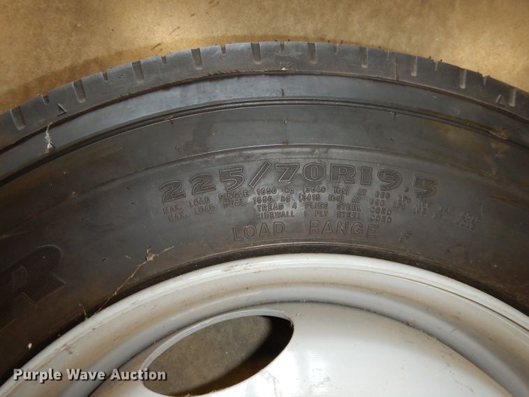 image for item HD9630 Goodyear 225/70R19.5 tire and wheel