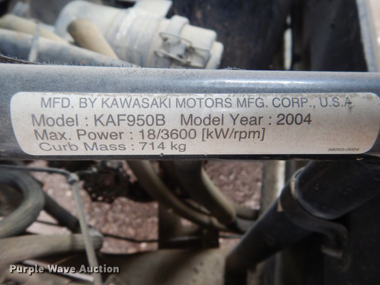 image for item HS9841 2004 Kawasaki Mule 3010  utility vehicle