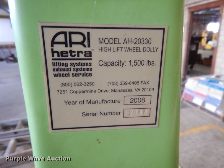 image for item HS9884 ARI Hetra AH-20330 high lift wheel dolly