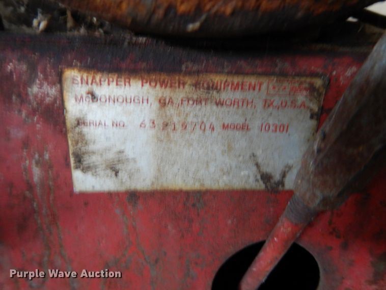 image for item HS9892 Snapper 1030 snow blower