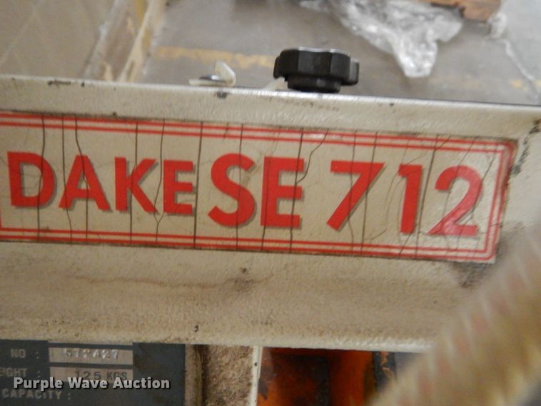 image for item HS9906 Dake Johnson SE712 horizontal bandsaw