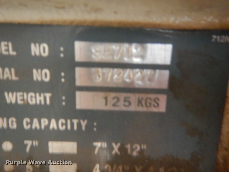 image for item HS9906 Dake Johnson SE712 horizontal bandsaw