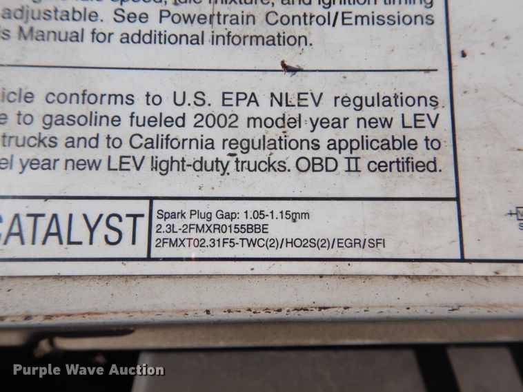 image for item HV9616 2002 Ford Ranger  pickup truck