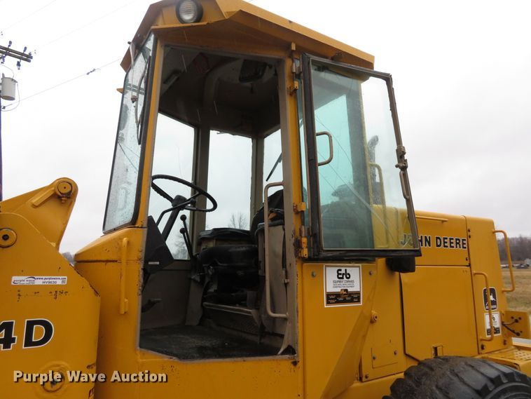 image for item HV9630 1986 John Deere 544D  wheel loader