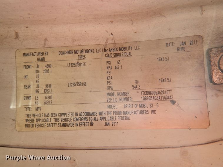 image for item HW9854 2010 Chevrolet Express  shuttle bus