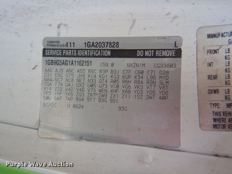 image for item HW9855 2010 Chevrolet Express  shuttle bus