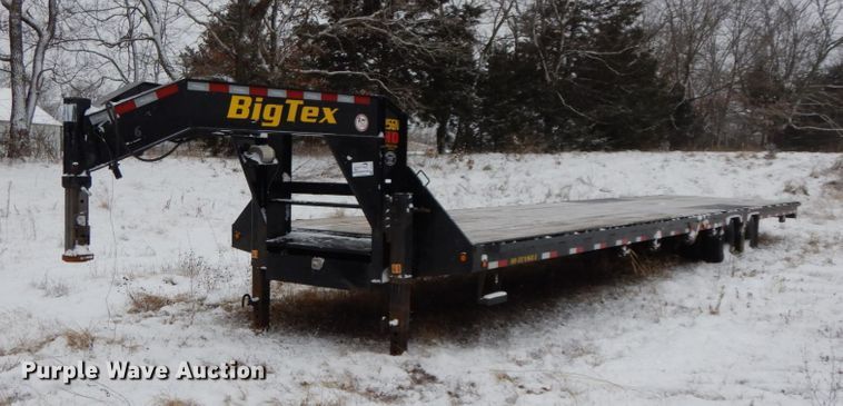 image for item DF6427 2019 Big-Tex 25GN-40 equipment trailer