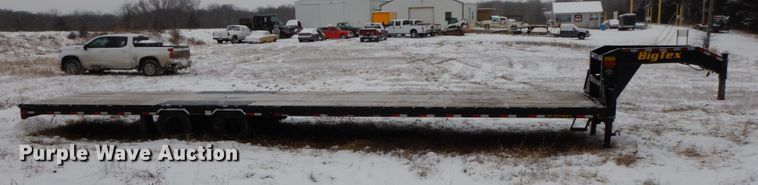 image for item DF6427 2019 Big-Tex 25GN-40 equipment trailer