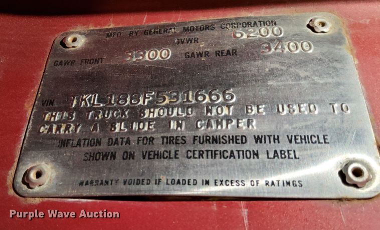 image for item DF6433 1978 GMC Jimmy  SUV