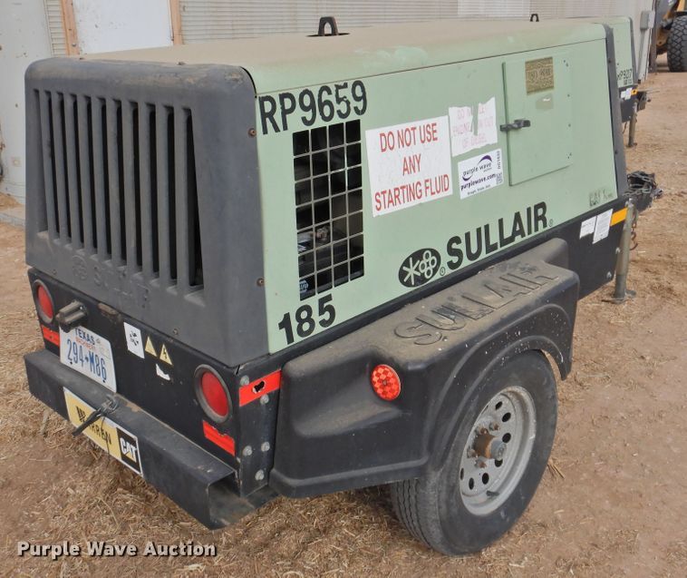 image for item DG1632 2011 Sullair 185 DPQ CA3  air compressor