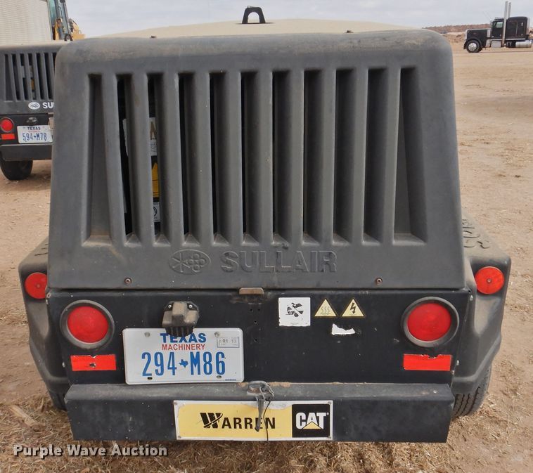 image for item DG1632 2011 Sullair 185 DPQ CA3  air compressor