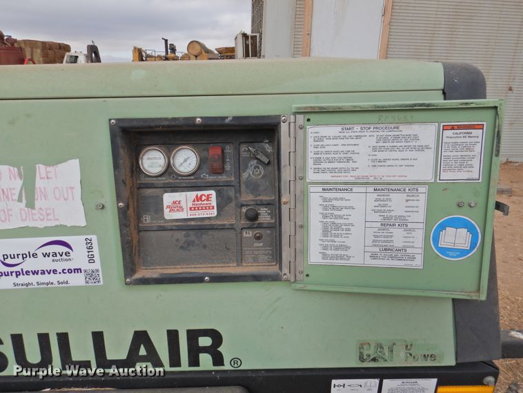 image for item DG1632 2011 Sullair 185 DPQ CA3  air compressor
