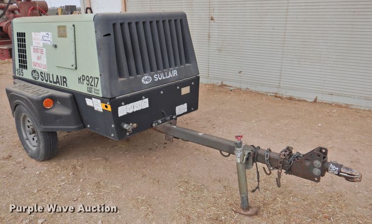 image for item DG1633 2010 Sullair 185 DPQ CA3  air compressor