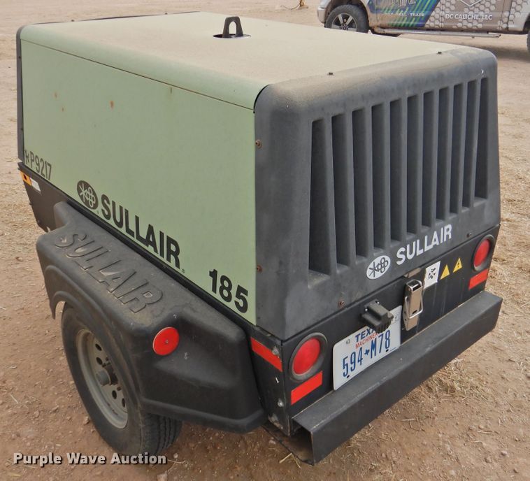image for item DG1633 2010 Sullair 185 DPQ CA3  air compressor