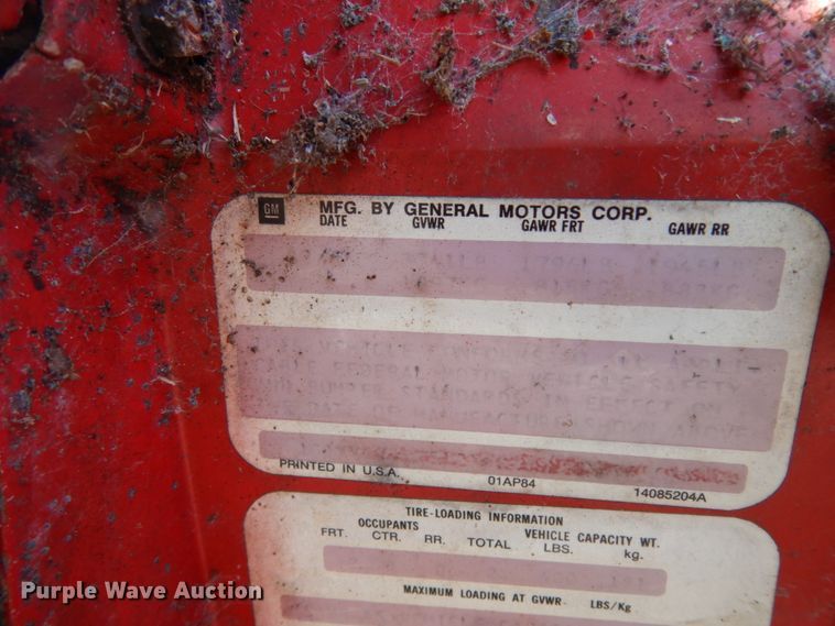 image for item DJ8227 1985 Chevrolet Corvette