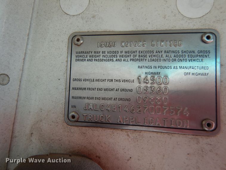 image for item DJ8246 2002 Isuzu NPR  dump truck