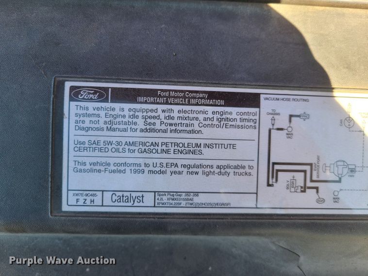 image for item DY9957 1999 Ford F150  pickup truck