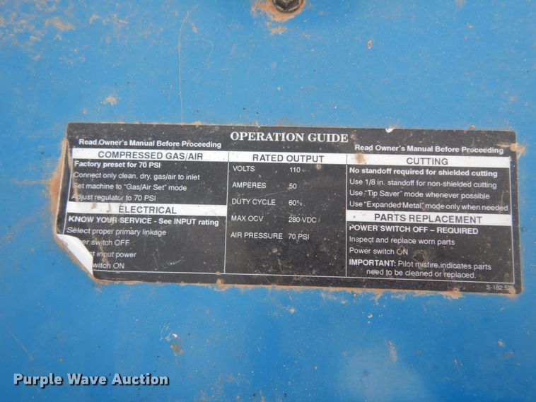 image for item EX9514 Miller Spectrum 701 plasma cutter