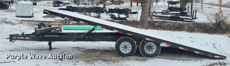 image for item FW9677 2019 PJ Trailers  tilt deck equipment trailer