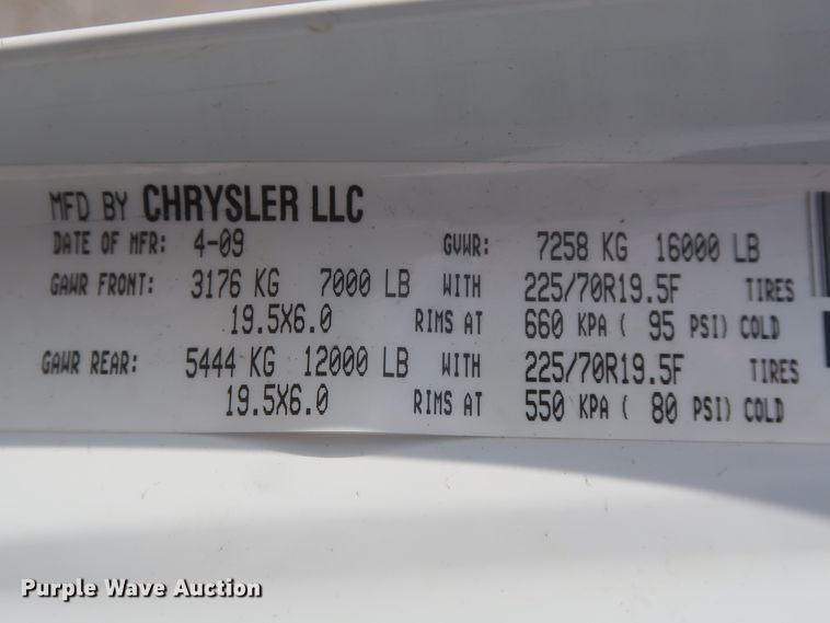 image for item HK9692 2009 Dodge Ram 4500HD  truck cab and chassis