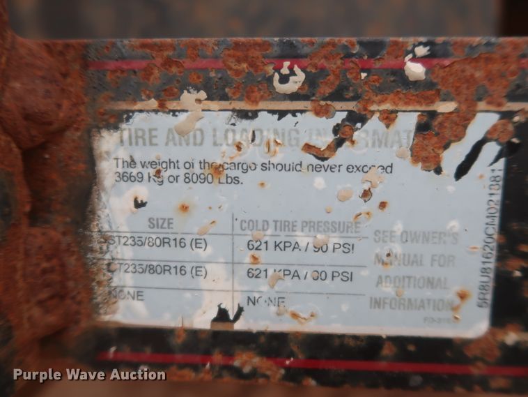 image for item HK9698 2012 Maxey pressure washer trailer