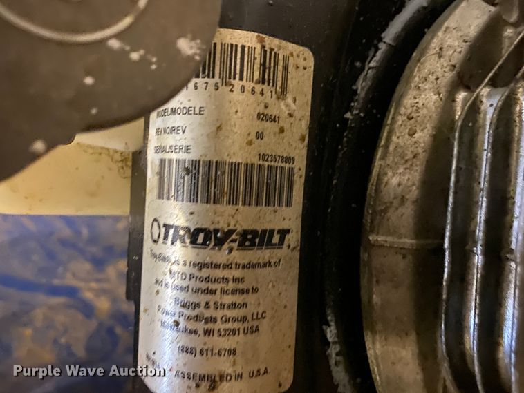 image for item HR9386 Troy-Bilt 020641  pressure washer