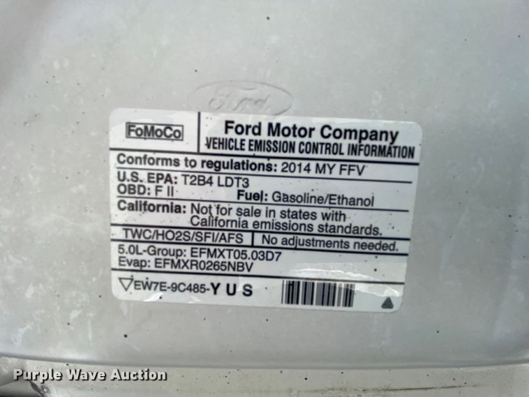 image for item HR9437 2014 Ford F150  SuperCrew pickup truck