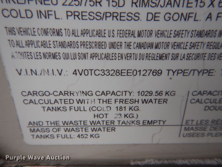 image for item HS9857 2014 CrossRoads Zinger  camper