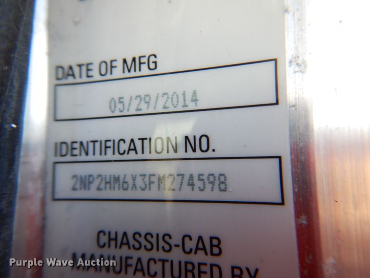 image for item HX9142 2015 Peterbilt 337  box truck